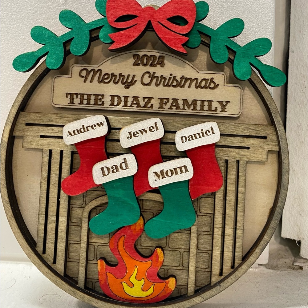 FAMILY CHRISTMAS ORNAMENT 🎄